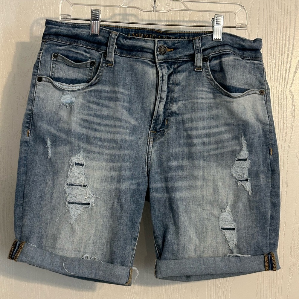 American Eagle Outfitters | Ripped Jean Shorts | Size 32 - Picture 1 of 7